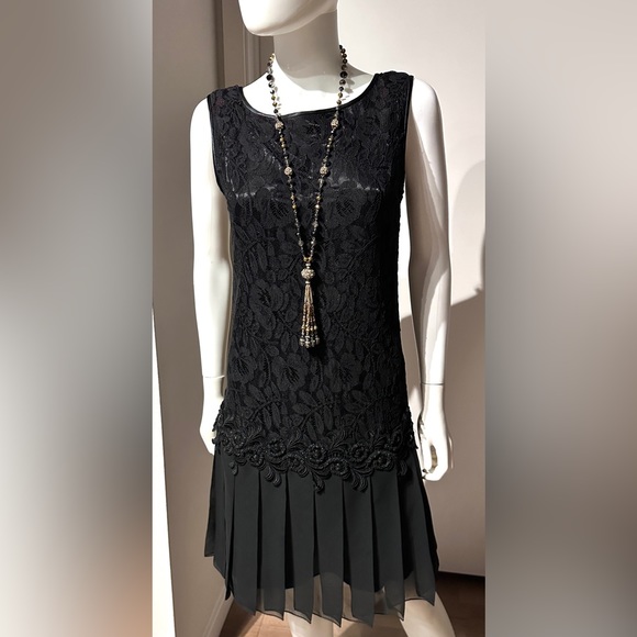 Vintage Scott McClintock drop waist dress. - Picture 2 of 11